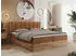 MKS Meble Albero 1 Boxspringbett mit Bettkasten, Eiche Wotan, 160x200cm (Albero-1)