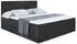 ALTDECOR Cator Boxspringbett mit Matratze H4, Topper & Lattenrost, Schwarz Samt, 200x200cm