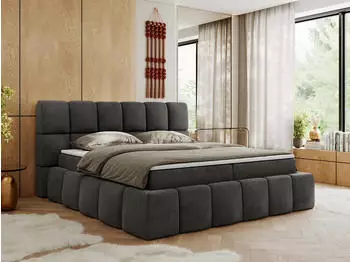 MKS Meble NIRA Boxspringbett 160x200cm Multipocket-Matratze mit Topper H3