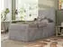 MKS Meble TILIO Boxspringbett 90x200 Cordstoff Hellgrau mit Stauraum (TILIO)