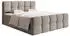Selsey Cloudy Boxbett 140x200cm mit Bettkästen, Bouclé-Bezug, graubeige