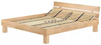 Erst-Holz Doppelbett Kingsize Buche Massivholz natur 180x220cm (V-60.80-18-220)
