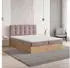 Masseno MOLVEN Boxspringbett 180x200cm mit Bonell-Matratze und Topper, Rosa (MOLVEN 180X200 CM SORO 61)