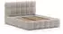 Beautysofa Cleo Polsterbett mit Bettkasten 160x200cm, Hellbraun (Prime 12)