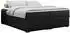 MKS Meble BESS Boxspringbett mit Bettkasten, Kunstleder, 200x200cm, Schwarz (BESS)