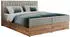 MKS Meble Albero 4 Boxspringbett mit Bettkasten 160x200cm Hellgrau Struktur H4