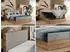 MKS Meble Albero 4 Boxspringbett mit Bettkasten 160x200cm Hellgrau Struktur H4
