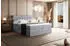 ALTDECOR Bero King Boxspringbett mit Bettkasten, Topper, H3/H4, 180x200cm, Grau Monolith