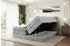 ALTDECOR Bero King Boxspringbett mit Bettkasten, Topper, H3/H4, 180x200cm, Grau Monolith