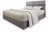 Masseno Lonis Boxspringbett 180x200cm mit Matratze, Topper & Bettkasten, Hellgrau (LONIS)