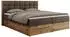 MKS Meble Albero 1 Boxspringbett mit Bettkasten, Eiche Wotan, Braun Velvet, 180x200cm (Albero-1)