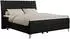 MKS Meble MILEN Boxspringbett 180x200 Kunstleder Schwarz H4, 2 Bettkästen