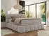 MKS Meble Nira King Boxspringbett 140x200cm mit Bettkasten & Topper, H3, Hellgrau