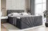ALTDECOR Miltio-Z King Boxspringbett 140x200cm Dunkelgrau Samt H3/H4 mit Bettkasten (MILTIO-Z KING)