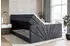 ALTDECOR Miltio-Z King Boxspringbett 140x200cm Dunkelgrau Samt H3/H4 mit Bettkasten (MILTIO-Z KING)