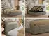 MKS Meble Gold 5 Classic Polsterbett mit Bettkasten & LED-Kopfteil 140x200cm Grau