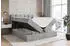 ALTDECOR Boxi1 Boxspringbett mit Matratze H3, Topper und Lattenrost, 160x200cm, Hellgrau Samt (BOXI1)