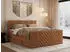 MKS Meble Paris King Duo Boxspringbett 200x200cm, 7-Zonen, H4, Orange Struktur