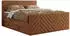 MKS Meble Paris King Duo Boxspringbett 200x200cm, 7-Zonen, H4, Orange Struktur
