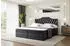 ALTDECOR Vila-1 Boxspringbett mit Matratze H3, Topper & Lattenrost, Kunstleder Schwarz, 160x200cm