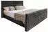 Kaiser Möbel Blanket Boxspringbett mit Bettkasten und Topper, Bubble Stoff, Graphit, 200x200cm
