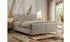 MKS Meble Grimaldi Boxspringbett 160x200cm mit Bettkasten und Topper, Beige, H4 (GRIMALDI)
