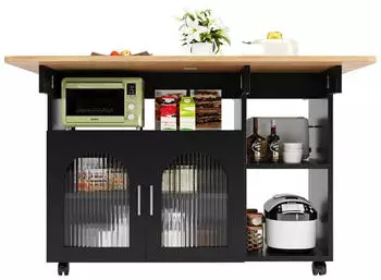 MODFU Barhocker 2er-Set drehbar höhenverstellbar, Kunstleder, Stahlgestell, schwarz (9331813420602)