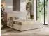MKS Meble Lerio Classic Polsterbett mit Bettkasten, Lattenrost, Gasdruckfedern, Creme (LERIO CLASSIC)