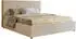 MKS Meble Lerio Classic Polsterbett mit Bettkasten, Lattenrost, Gasdruckfedern, Creme (LERIO CLASSIC)