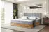 ALTDECOR LOLLI4 Boxspringbett mit Matratze H4, Kopfteil & Bettkasten, Grau Samt, 140x200cm