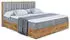 ALTDECOR LOLLI4 Boxspringbett mit Matratze H4, Kopfteil & Bettkasten, Grau Samt, 140x200cm