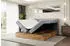 ALTDECOR LOLLI4 Boxspringbett mit Matratze H4, Kopfteil & Bettkasten, Grau Samt, 140x200cm