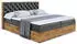 ALTDECOR LOLLI3 Boxspringbett mit Kopfteil & Bettkasten, Schwarz Kunstleder, 120x200cm (LOLLI3)