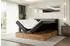 ALTDECOR LOLLI3 Boxspringbett mit Kopfteil & Bettkasten, Schwarz Kunstleder, 120x200cm (LOLLI3)