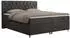 MKS Meble ROMA Boxspringbett 120x200 mit Bettkasten, Matratze & Topper, Velvet Dunkelgrau H3 (ROMA)