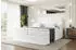 ALTDECOR Marce King Boxspringbett 140x200cm Kunstleder Weiß H3/H4 (800000508120)