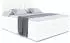 ALTDECOR Marce King Boxspringbett 140x200cm Kunstleder Weiß H3/H4 (800000508120)