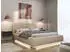 Selsey Comoves Polsterbett 160x200cm Veloursbezug LED Hellbeige (Comoves)