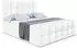 ALTDECOR RICAR-Z Boxspringbett mit Bettkasten, 120x200cm, Kunstleder Weiß
