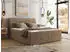 MKS Meble DAGOS Boxspringbett 120x200cm Bettkasten Topper T25 H3 Chenille Braun