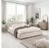 Idimex Cursio Polsterbett mit Lattenrost, Cord-Optik, Beige, 140x200cm