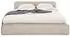 Idimex Cursio Polsterbett mit Lattenrost, Cord-Optik, Beige, 140x200cm