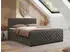MKS Meble Paris DUO Boxspringbett 140x200cm Dunkelgrau Velvet H3 (800000878842)