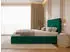 Marpur Golden Premium Polsterbett mit Bettkasten und Lattenrost, Velourstoff, Grün, 140x200cm
