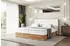 ALTDECOR LOLLI2 Boxspringbett 180x200cm Kunstleder Weiß mit Bettkasten