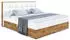 ALTDECOR LOLLI2 Boxspringbett 180x200cm Kunstleder Weiß mit Bettkasten