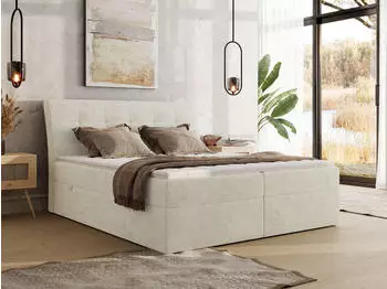 MKS Meble DAGOS Boxspringbett 120x200cm Bettkasten Visco-Topper H4 (DAGOS)