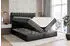 ALTDECOR Serene Boxspringbett mit Matratze H3, Topper, Kunstleder Schwarz, 160x200cm