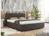 MKS Meble Pavo Classic Polsterbett mit Bettkasten & Lattenrost, Dunkelgrau (140x200)