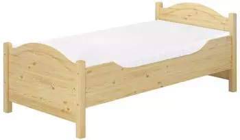 Erst-Holz Seniorenbett Extra Hoch Massivholz Einzelbett 100x220cm (60.40-10-220M)